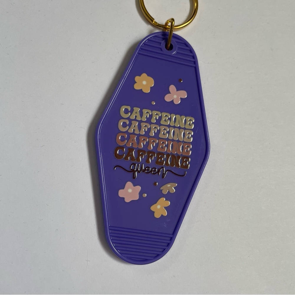 Hotel Style Key Chain “Caffeine Queen”